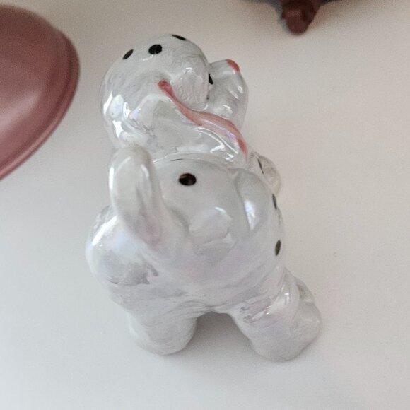 Kitsch Vintage Porcelain Dalmatian Puppy Figurine with Pink Nose - Picture 4 of 7